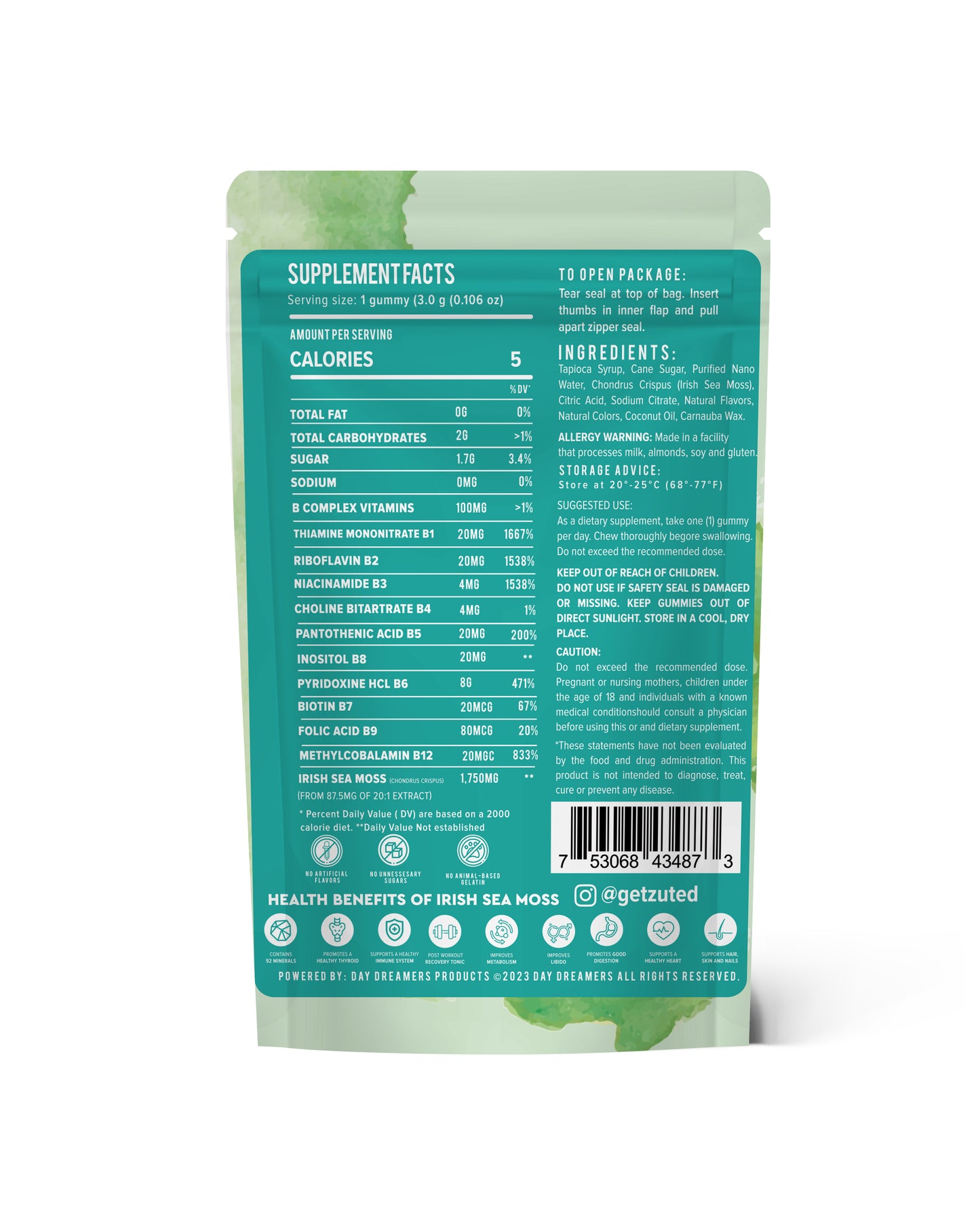 Apple Pear "BOOST" Sea Moss Gummies