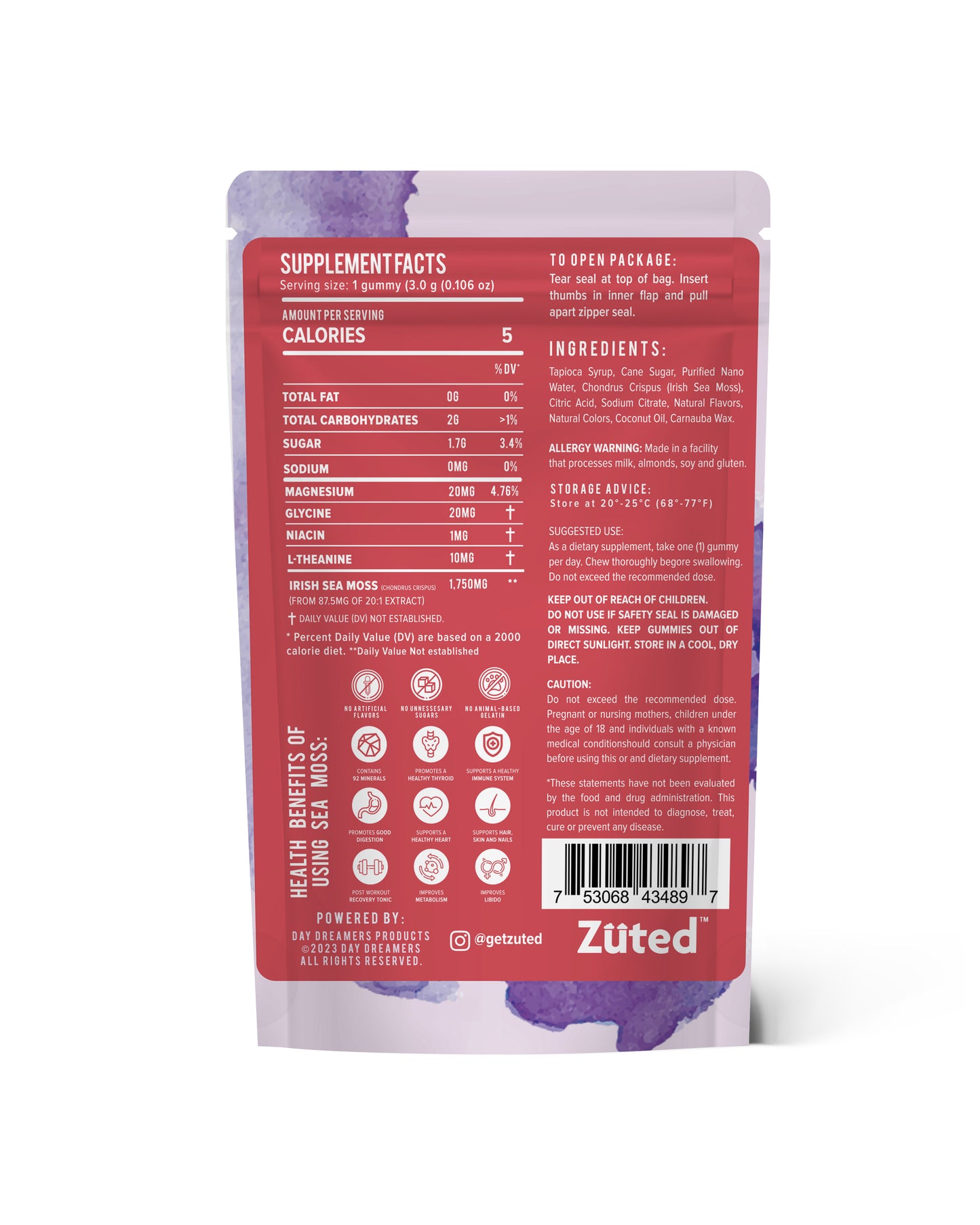 Bedtime Berry "SLEEP" Sea Moss Gummies