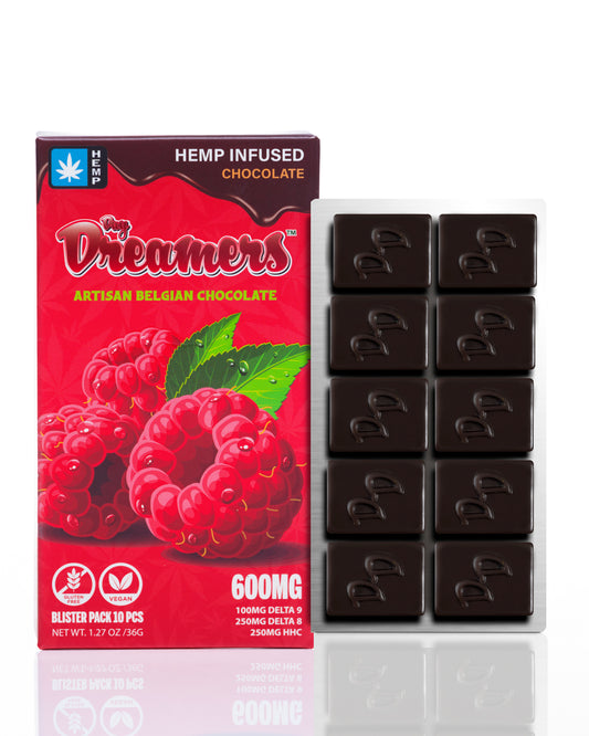 Raspberry D8, D9 & HHC Chocolate 600mg