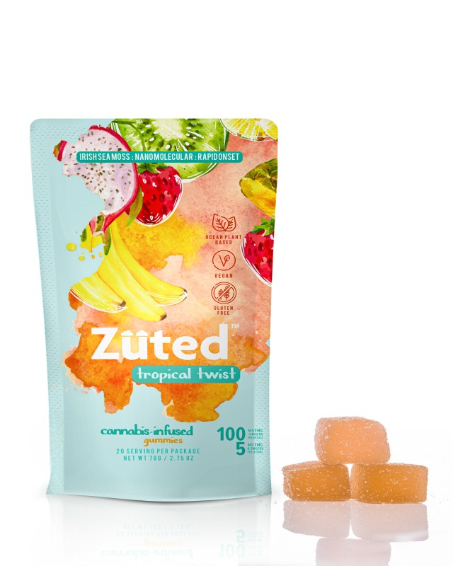 Zuted Tropical Twist D9 Gummies