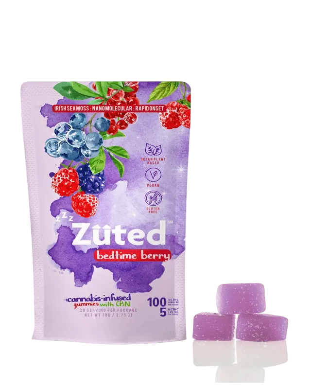 Zuted Bedtime Berry CBN Gummies