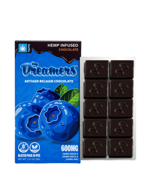 Blueberry D8, D9 & HHC Chocolate 600mg