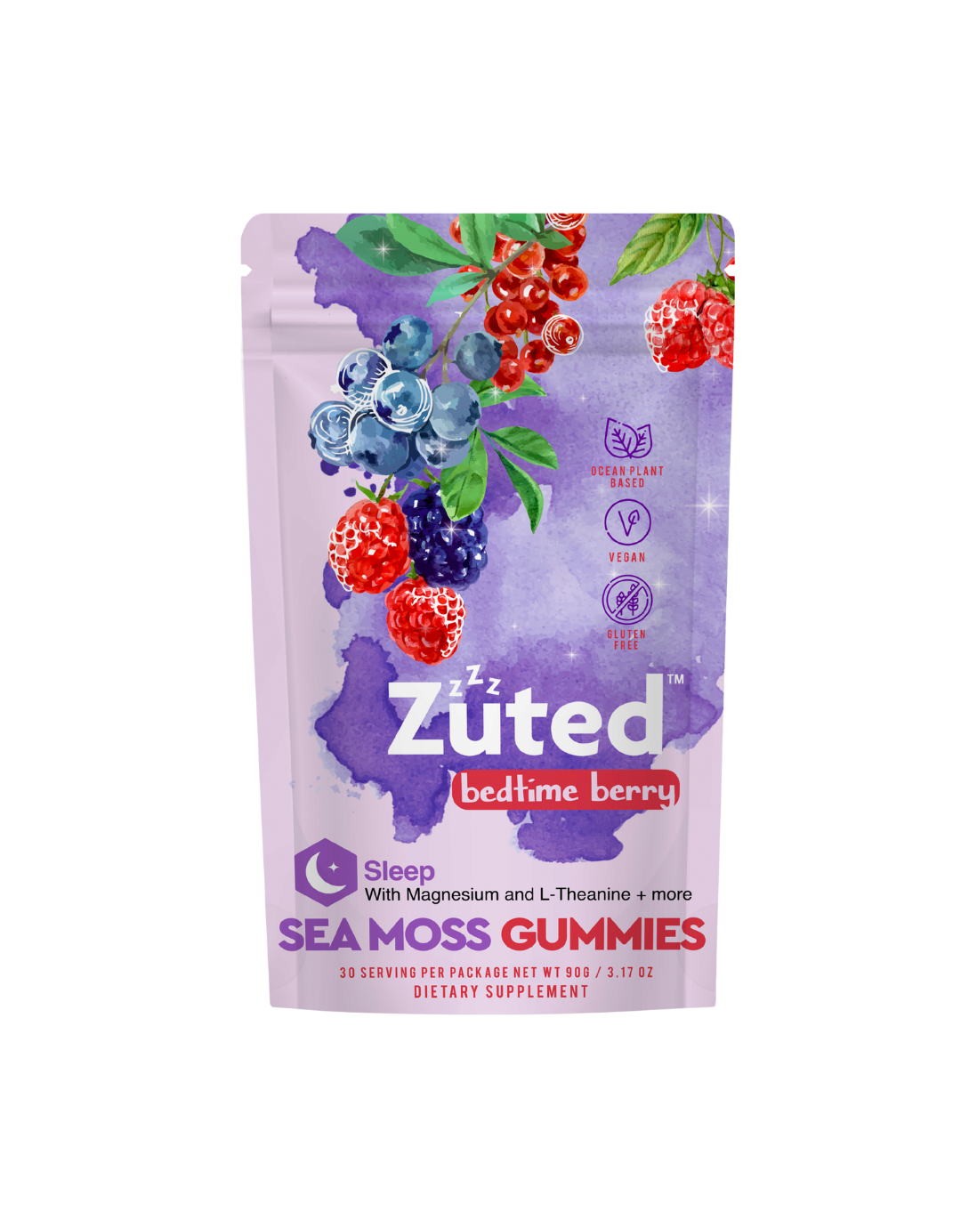 Bedtime Berry "SLEEP" Sea Moss Gummies