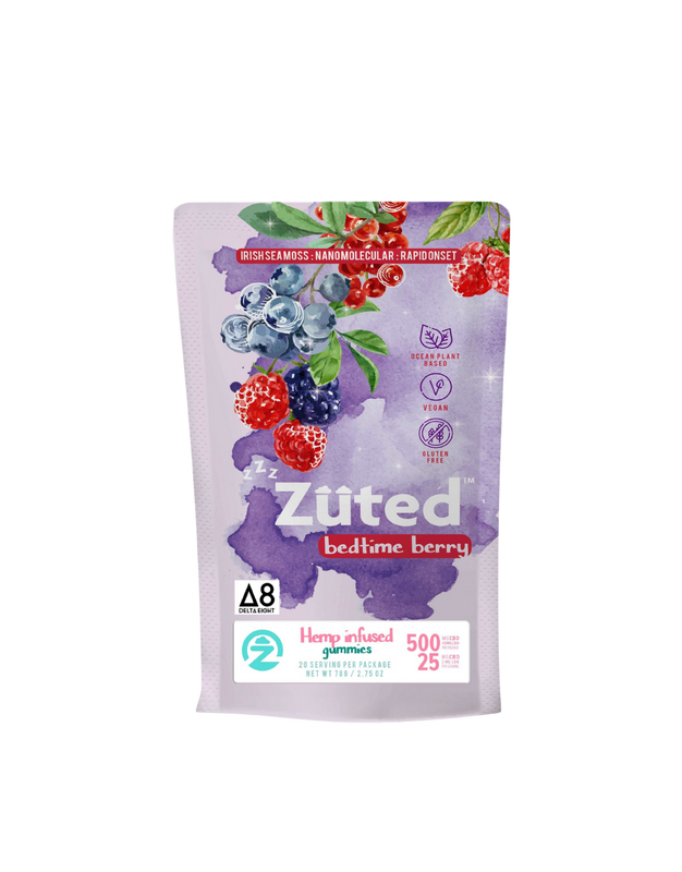 Zuted Bedtime Berry D8 Gummies