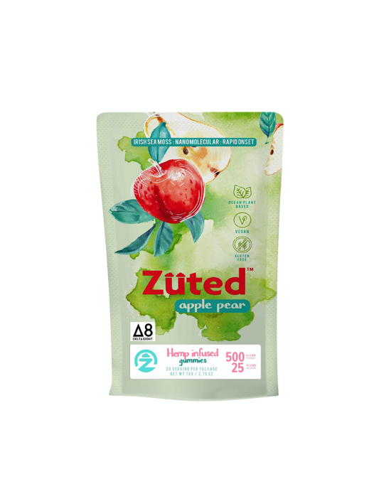 Zuted Apple Pear D8 Gummies