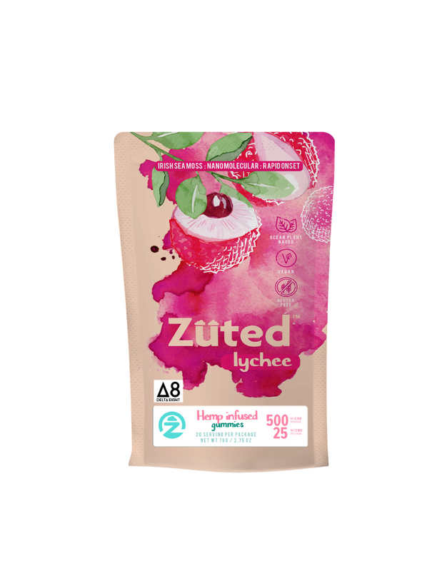 Zuted Lychee D8 Gummies