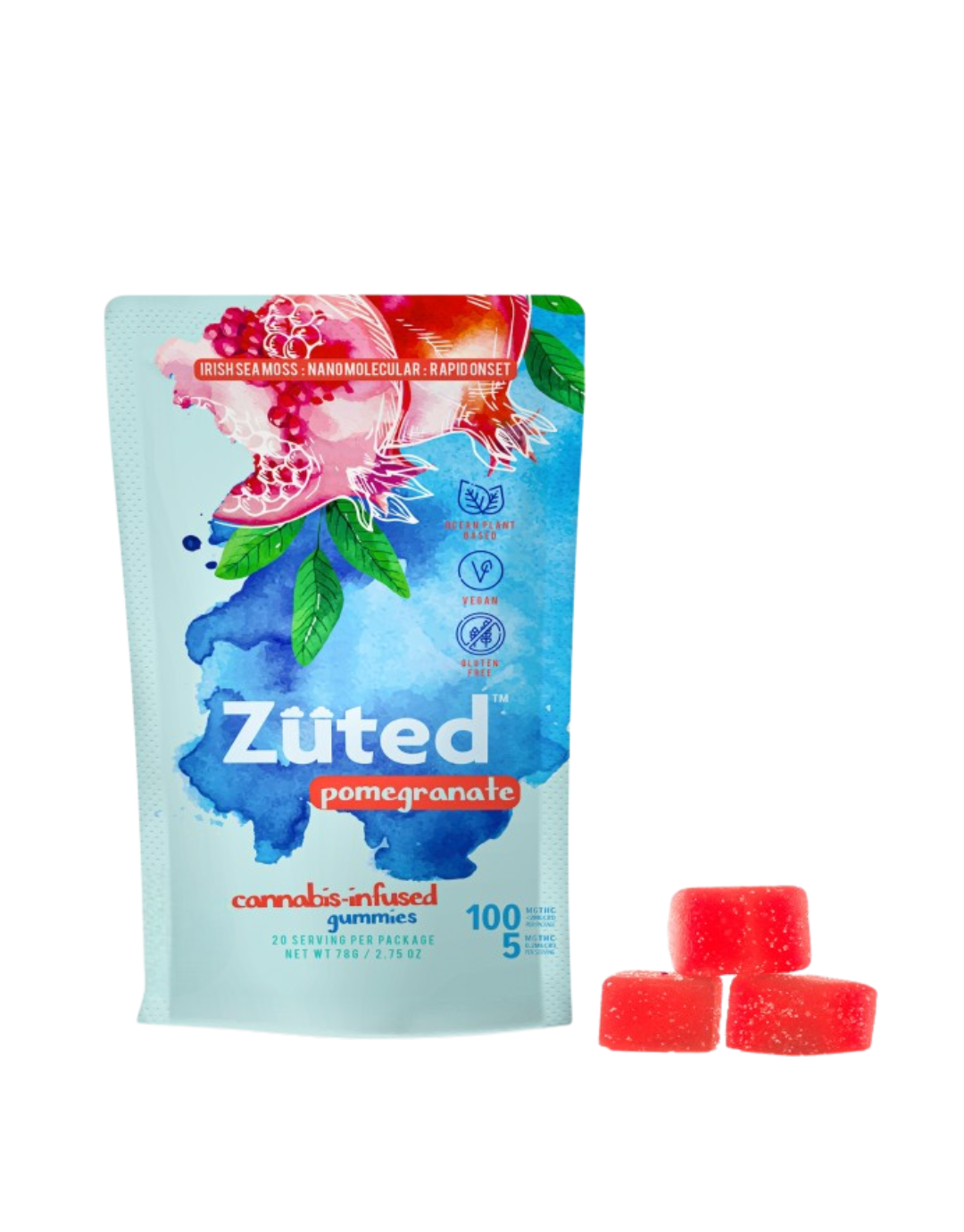 Zuted Pomegranate Gummies