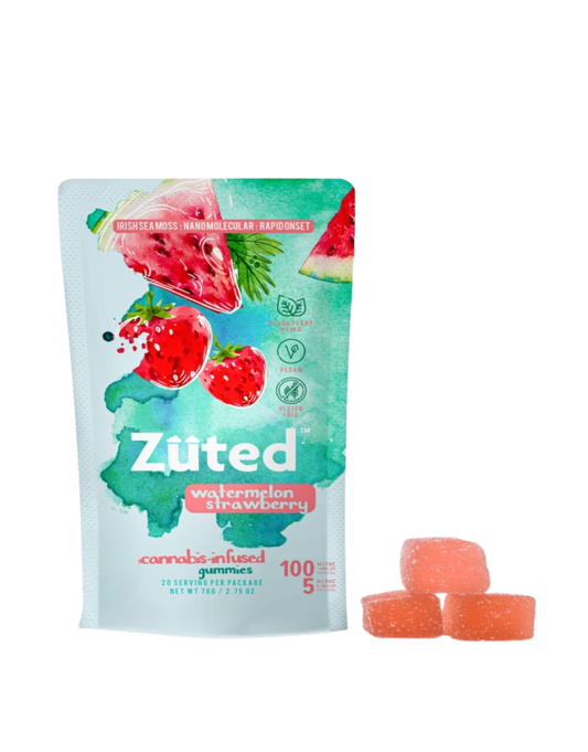 Zuted Watermelon Strawberry D9 Gummies