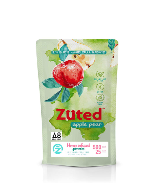 Zuted Apple Pear D8 Gummies