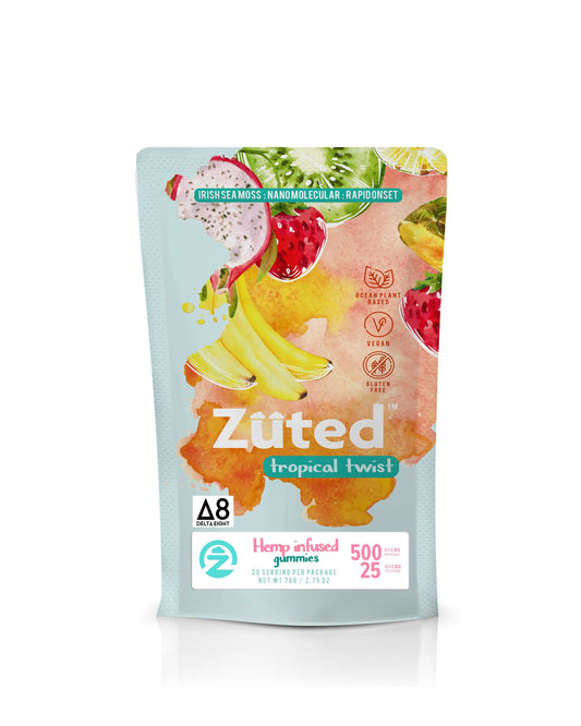 Zuted Tropical Twist  D8 Gummies