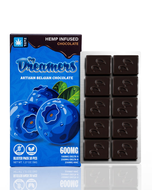 Blueberry D8, D9 & HHC Chocolate 600mg