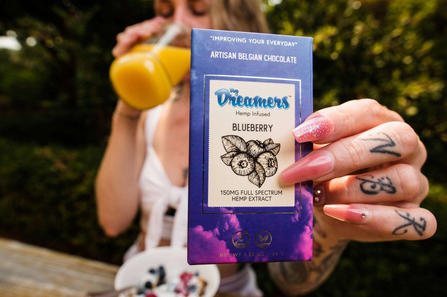 Blueberry - CBD Infused Chocolate - | Day Dreamers