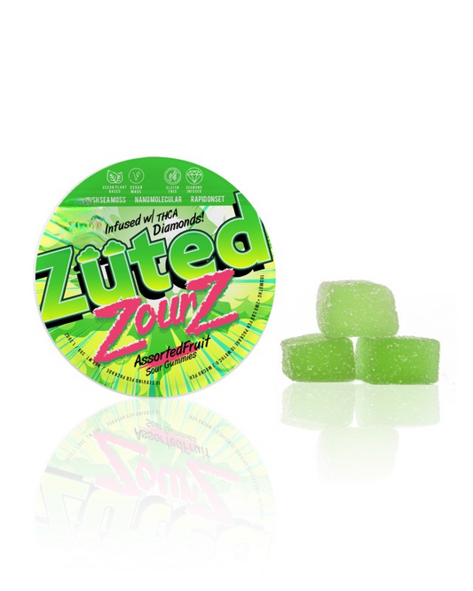 Zuted Xtremez Assorted Fruit Sour D9 Gummies