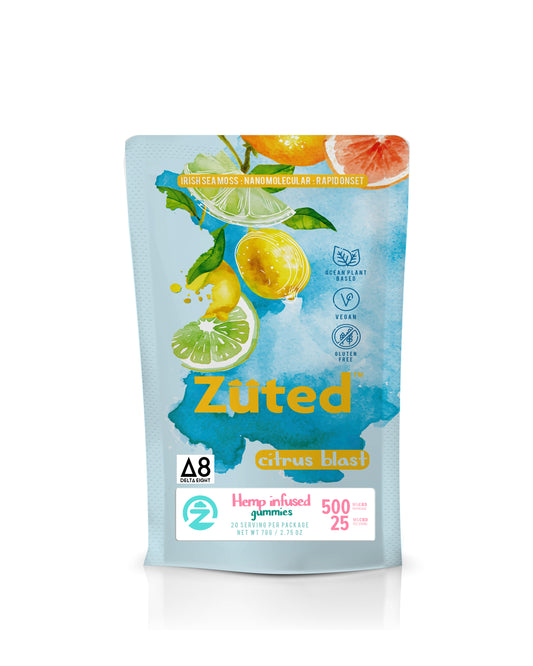 Zuted Citrus Blast D8 Gummies